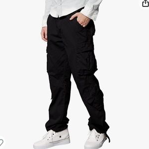 Black cargo pants